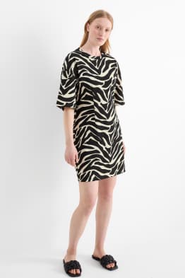 Robe-T-shirt - à motif
