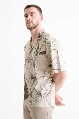 Chemise - relaxed fit - col à revers - à motif
