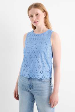 Blusentop - Broderie Anglaise