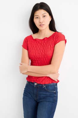 T-shirt - tessuto tramato