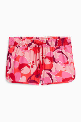Badeshorts - LYCRA® - geblümt