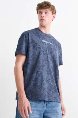 T-Shirt - Relaxed Fit - gemustert