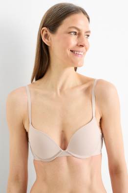 Biustonosz z fiszbinami - PLUNGE - push-up - LYCRA®
