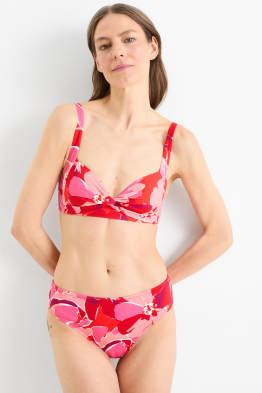 Bikini bottoms - mid waist - LYCRA® XTRA LIFE™ - floral