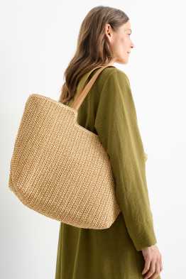 Großer Stroh-Shopper