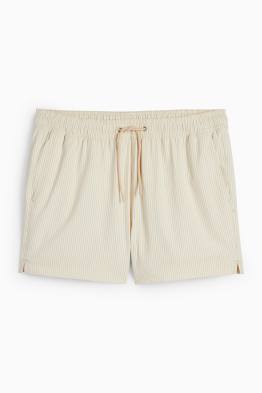 Badeshorts - gestreift - strukturiert