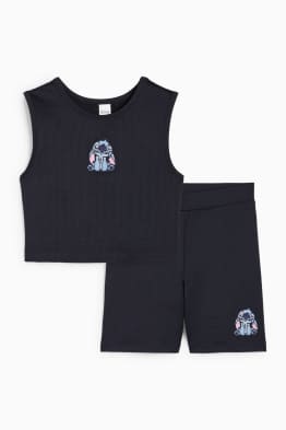 Lilo & Stitch - conjunto - top y pantalón de ciclista - de canalé