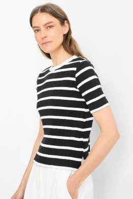 T-shirt - a coste - a righe