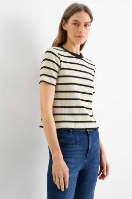 T-shirt - a coste - a righe