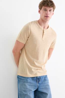 Samarreta d’estil Henley - de ratlles - texturada
