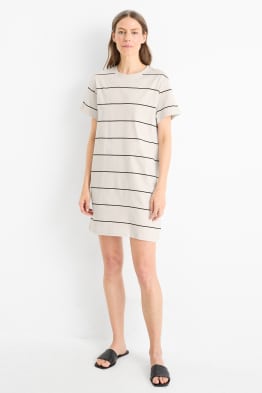 Robe T-shirt - à rayures