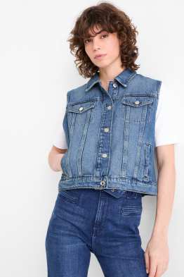 Jeans-Weste