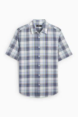 Chemise - regular fit - col kent - à carreaux