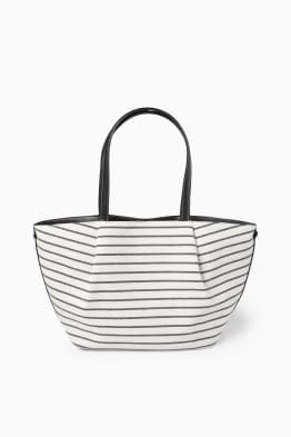 Großer Shopper - gestreift