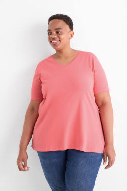 T-Shirt mit V-Ausschnitt - LYCRA®