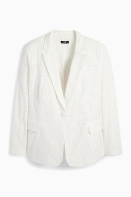 Blazer - regular fit - broderie anglaise