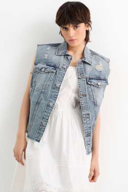 Jeans-Weste
