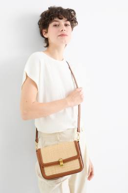 Sac de paille à bandoulière amovible