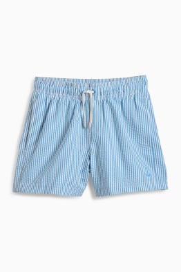 Costume boxer - a righe - tramato