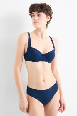 Slip bikini - vita media - LYCRA® XTRA LIFE™ - tessuto tramato