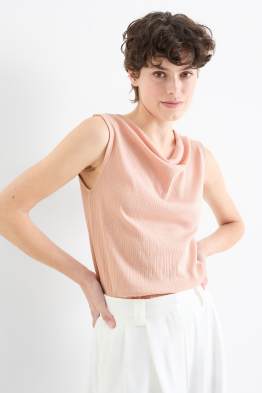Basic top - ribstof