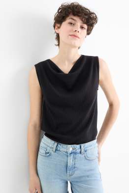 Basic top - ribstof