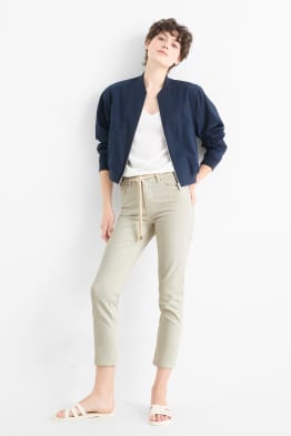 Slim jeans con cintura - vita media