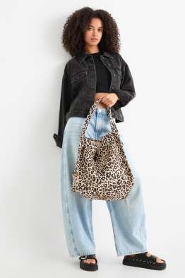 Bossa shopper gran - estampat de lleopard