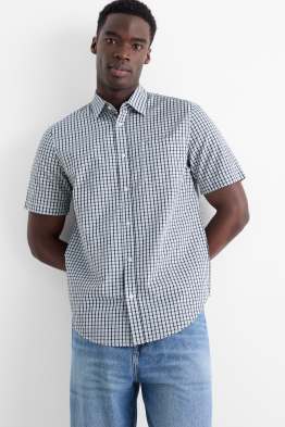 Chemise - regular fit - col kent - à carreaux