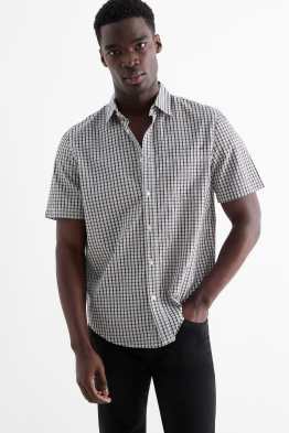 Chemise - regular fit - col kent - à carreaux
