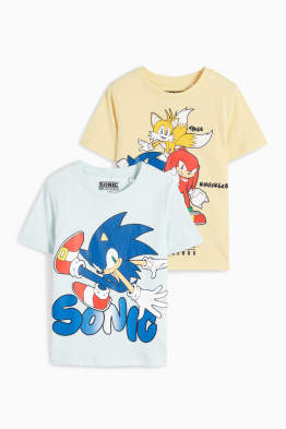 Pack de 2 - Sonic - camisetas de manga corta