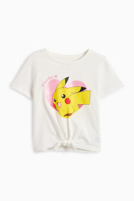 Pokémon - Pikachu - T-shirt met knoop in de stof