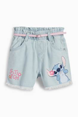 Lilo & Stitch - shorts di jeans con cintura