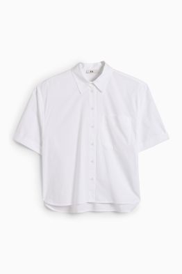Popeline-Bluse