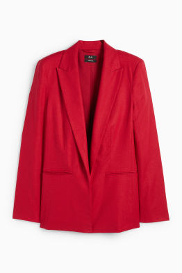 Lange blazer - relaxed fit - linnenmix