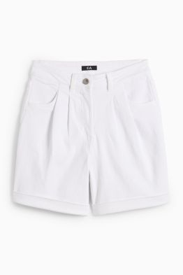Jeans-Shorts - High Waist