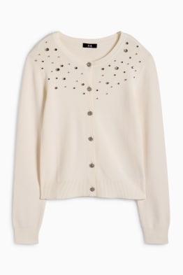 Gilet de maille orné de strass