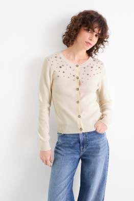 Gilet de maille orné de strass