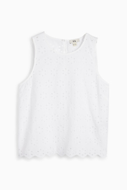 Blusentop - Broderie Anglaise