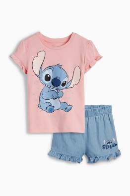 Lilo & Stitch - conjunto - camiseta de manga corta y shorts - 2 prendas