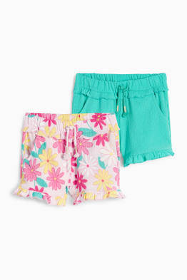 Confezione da 2 - fiori - shorts