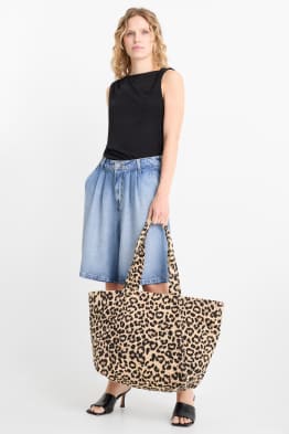 Bossa shopper gran - estampat de lleopard