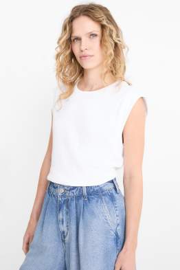 Basic-Top - gerippt