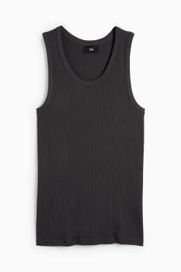 Tanktop - dubbele ribstof
