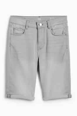 Bermuda di jeans - vita media - LYCRA®