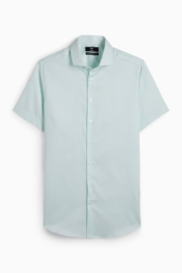 Business-overhemd - slim fit - kent - gemakkelijk te strijken - met patroon