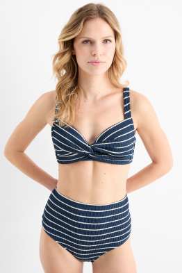 Bikini-Top - wattiert - LYCRA® XTRA LIFE™ - gestreift