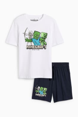 Minecraft - short pyjamas - 2 piece