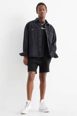 Shorts - tessuto tramato
