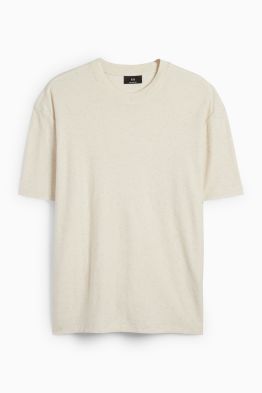 T-shirt - relaxed fit - textured